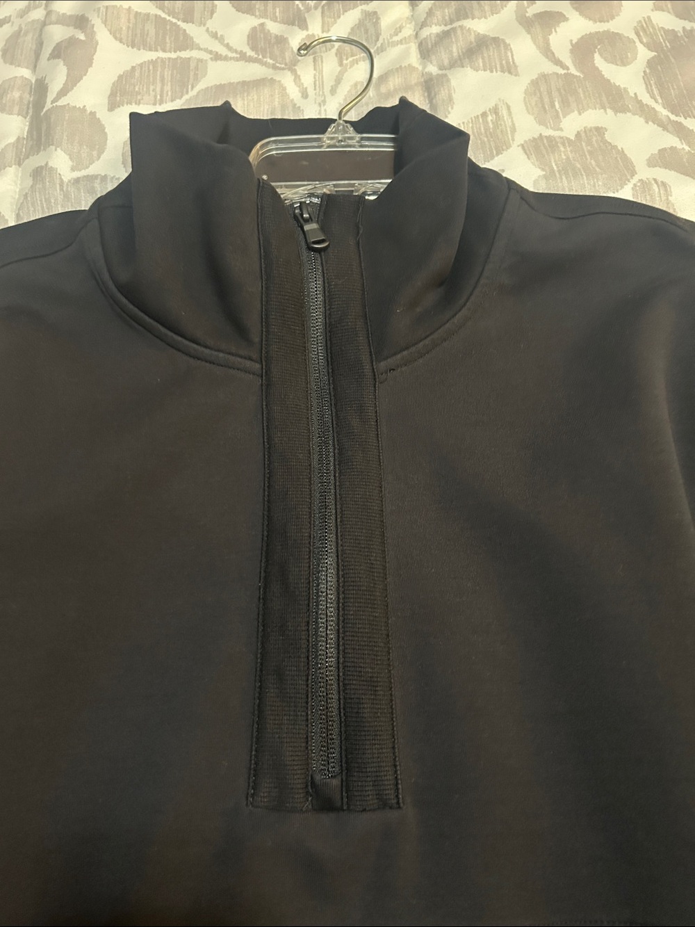 Old Navy Active Dynamic Fleece / Black Quarter-Zip - Picture 4 of 6